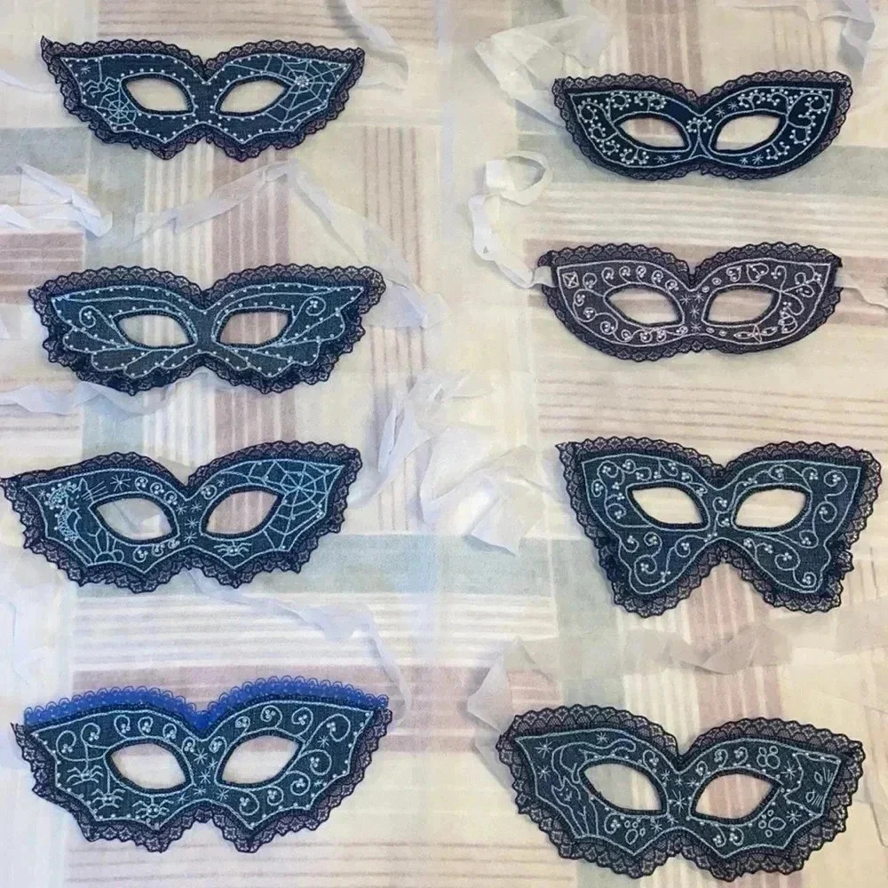 Hand made embroidery.  Masks 🎭